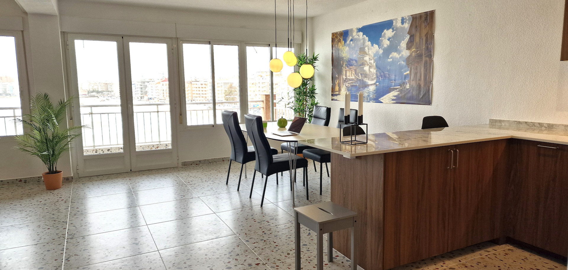 Pool area in apartment for sale in Torrevieja