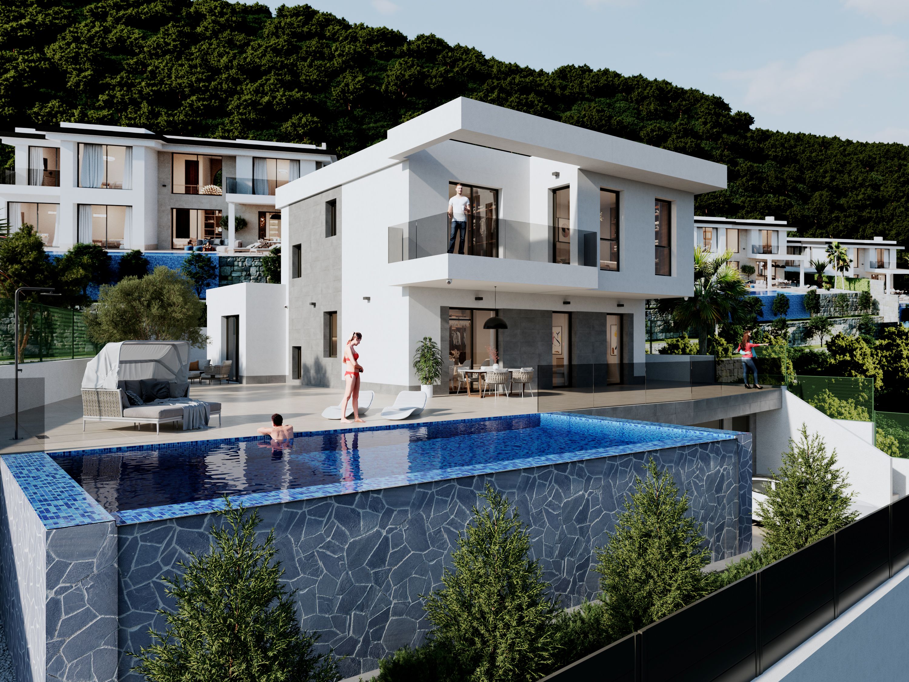 Exterior view in villa for sale in Finestrat