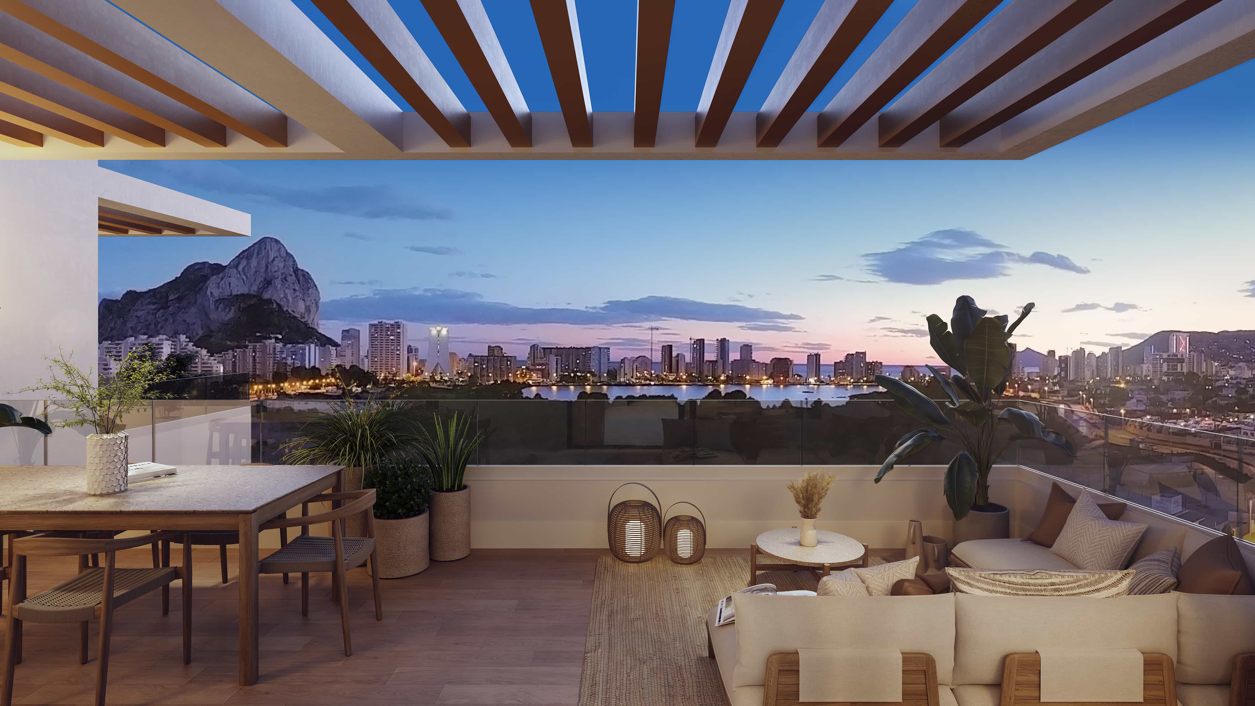 Calpe – Loftstæði með Sjómóði og Sól