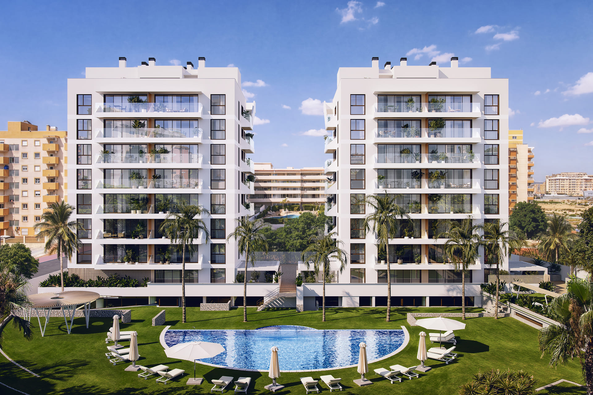 Garden in penthouse for sale in Guardamar del Segura