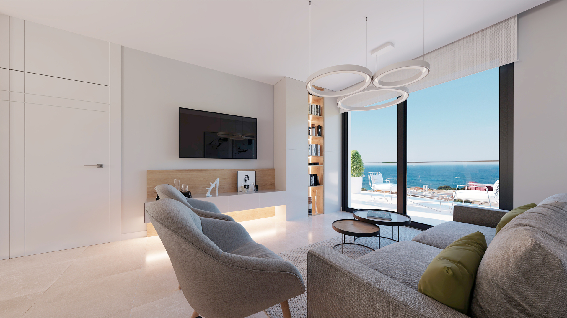 Master bedroom in apartment for sale in Villajoyosa