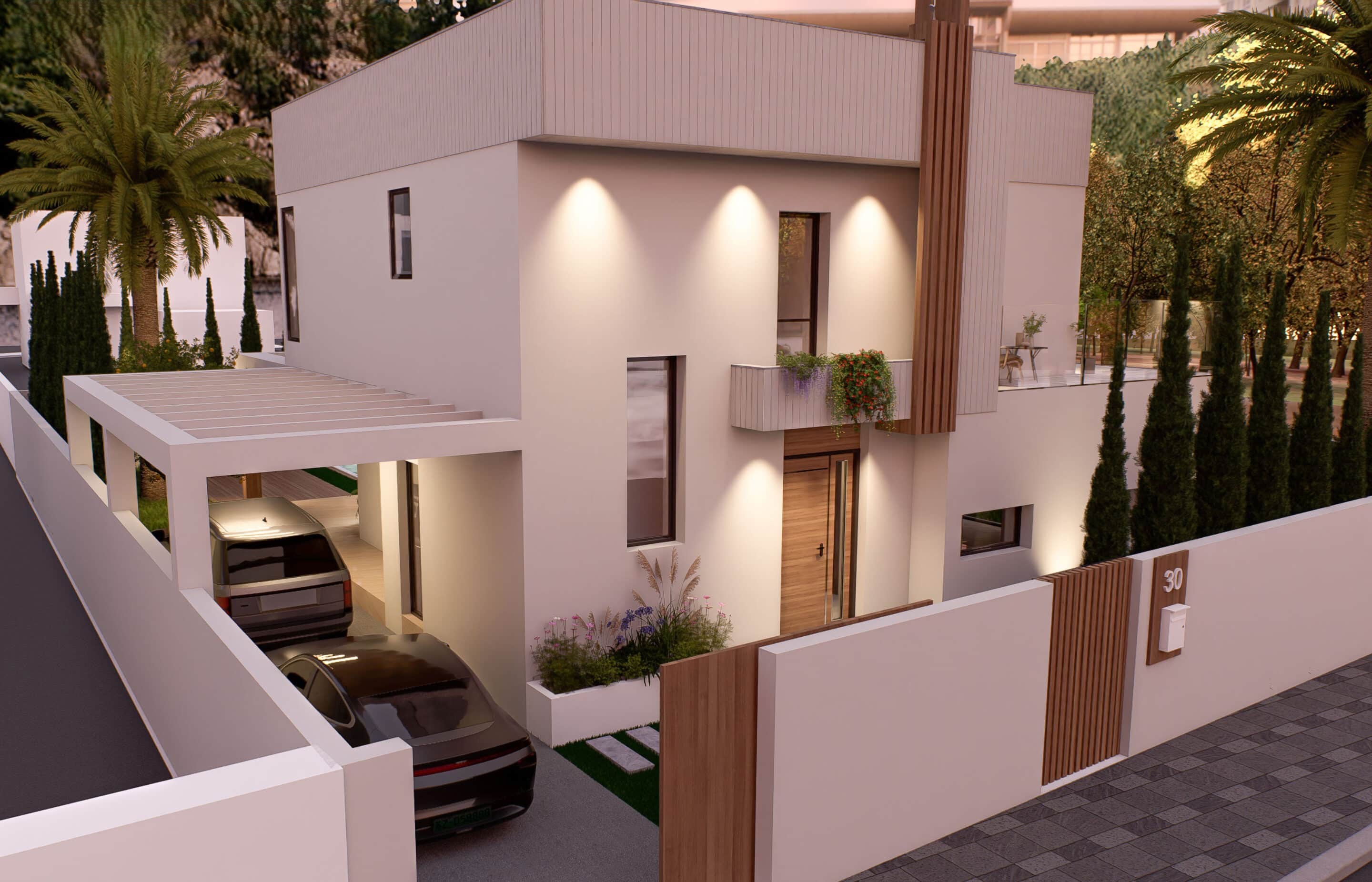 Pool area in villa for sale in Ciudad Quesada