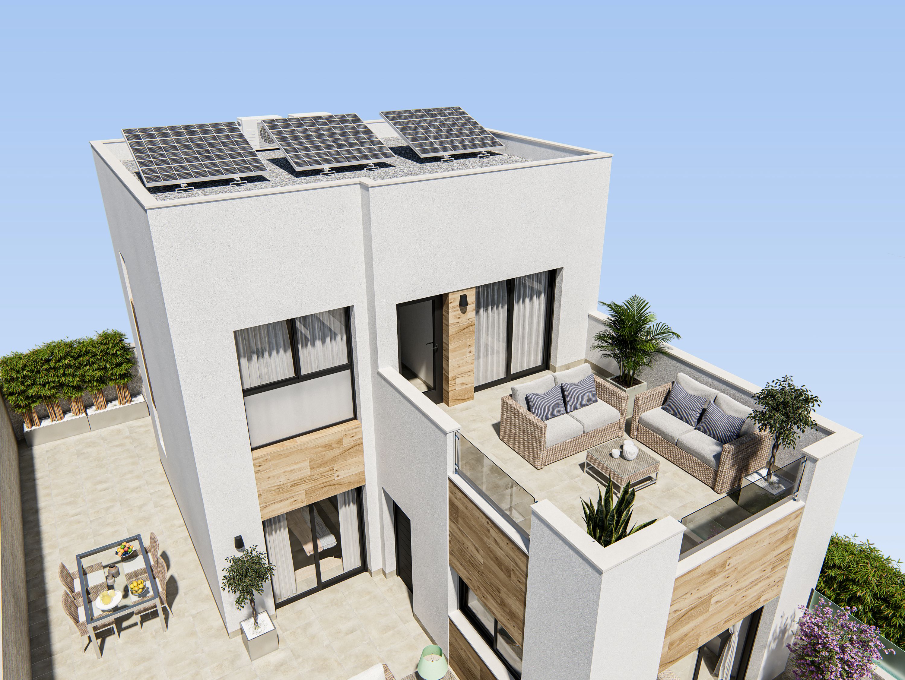 Dining area in villa for sale in San Fulgencio