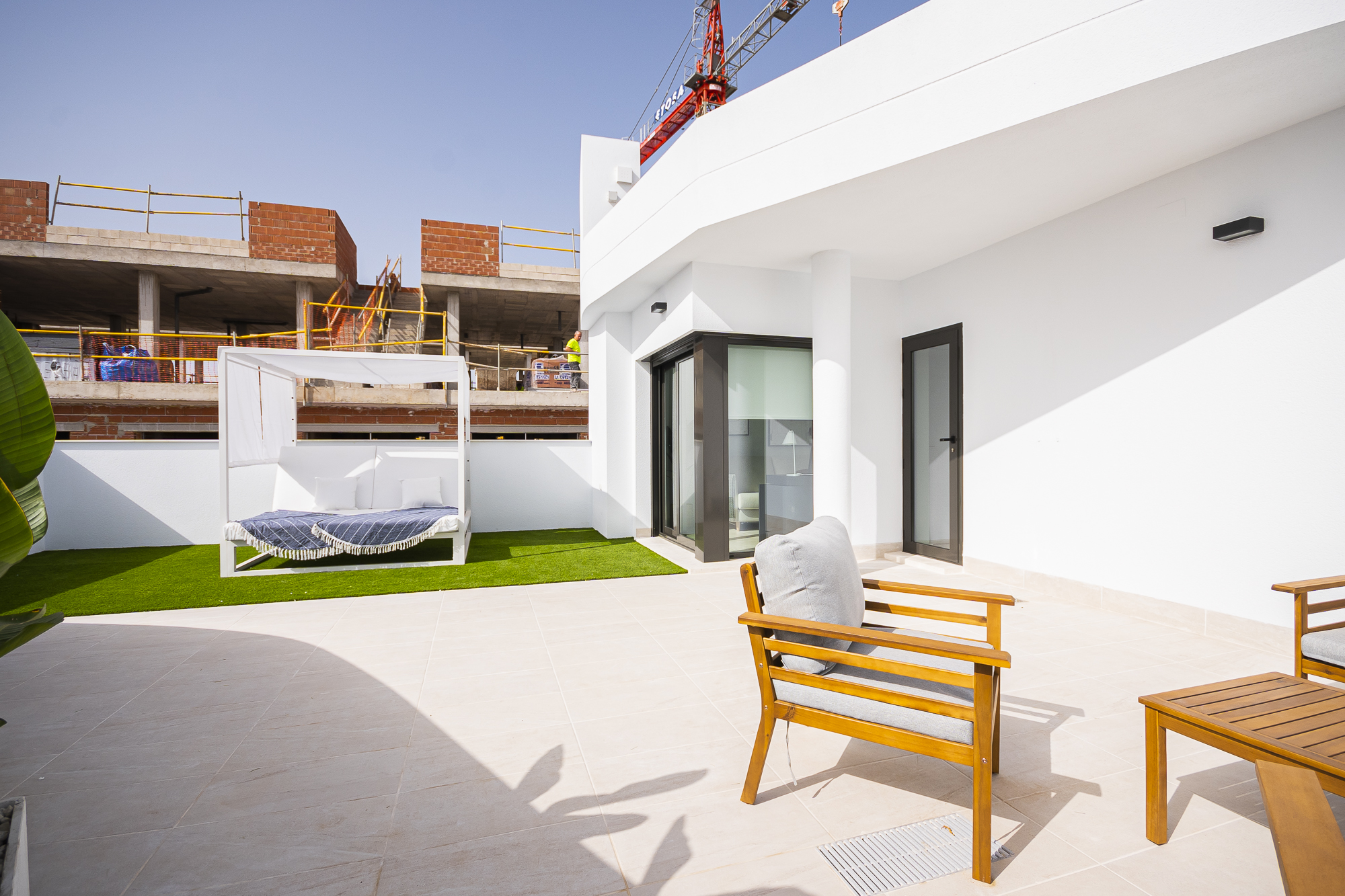 Pool area in terraced for sale in Torrevieja