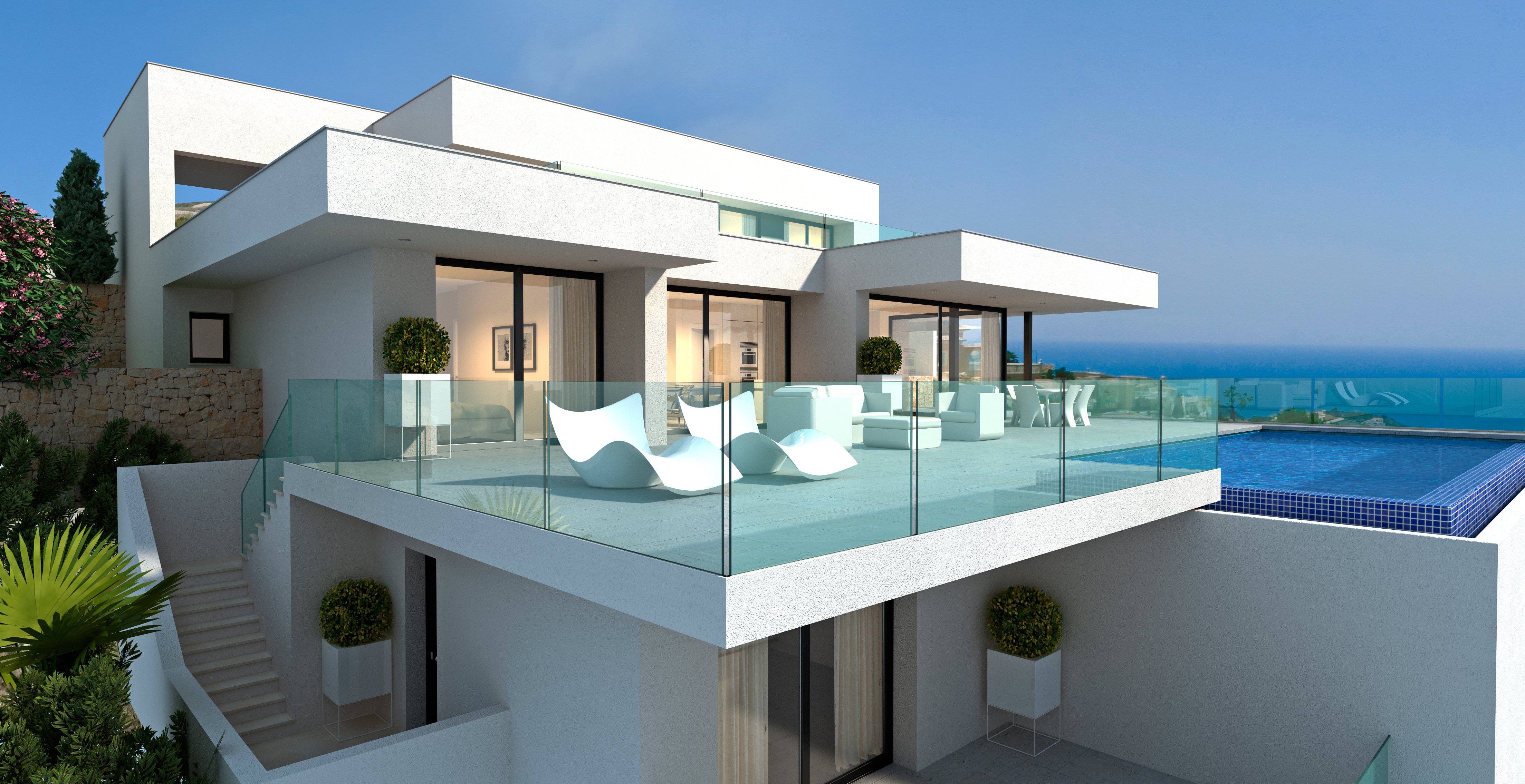 Garden in villa for sale in Cumbre del Sol