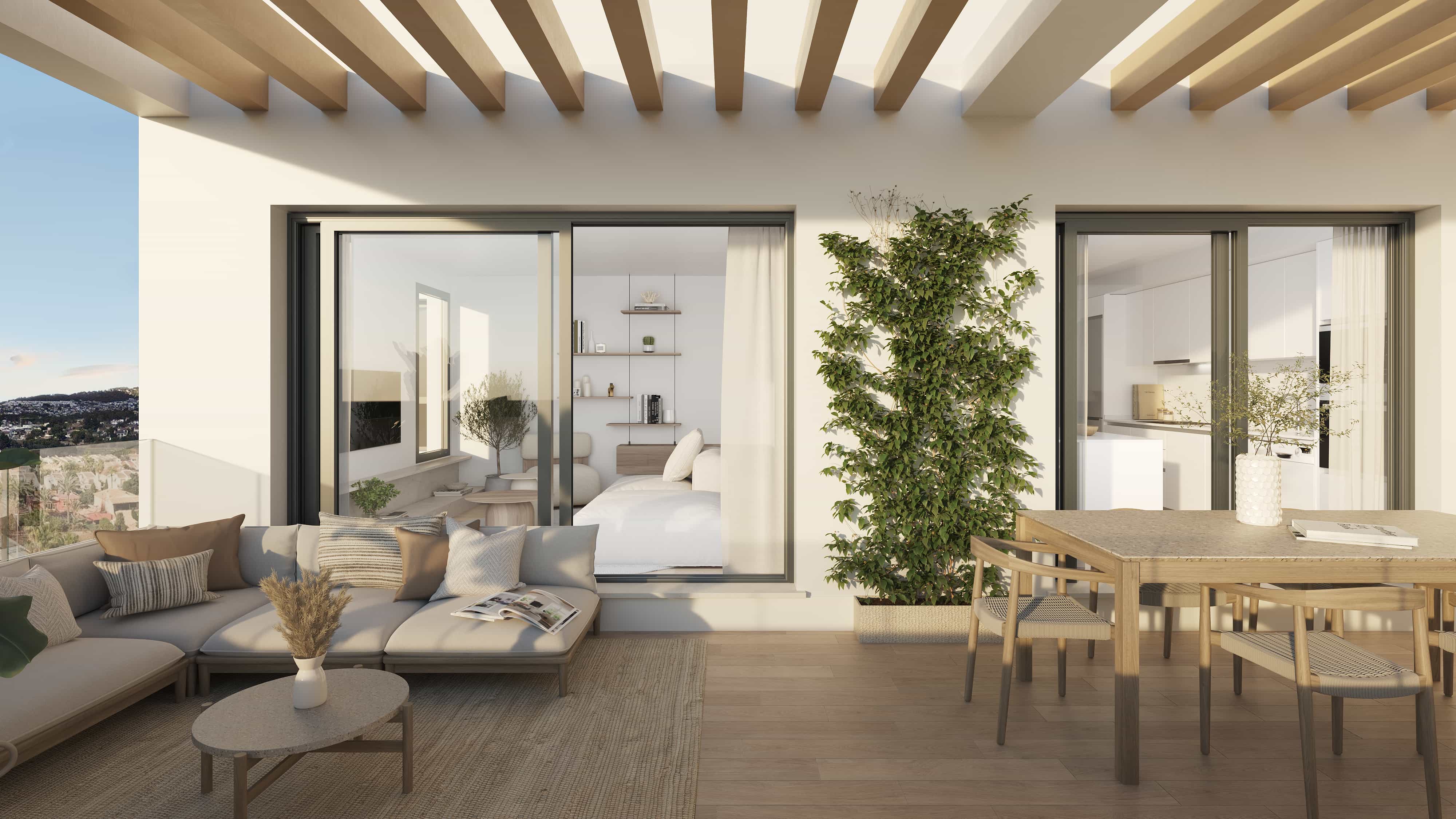 Garden in apartment for sale in Calpe