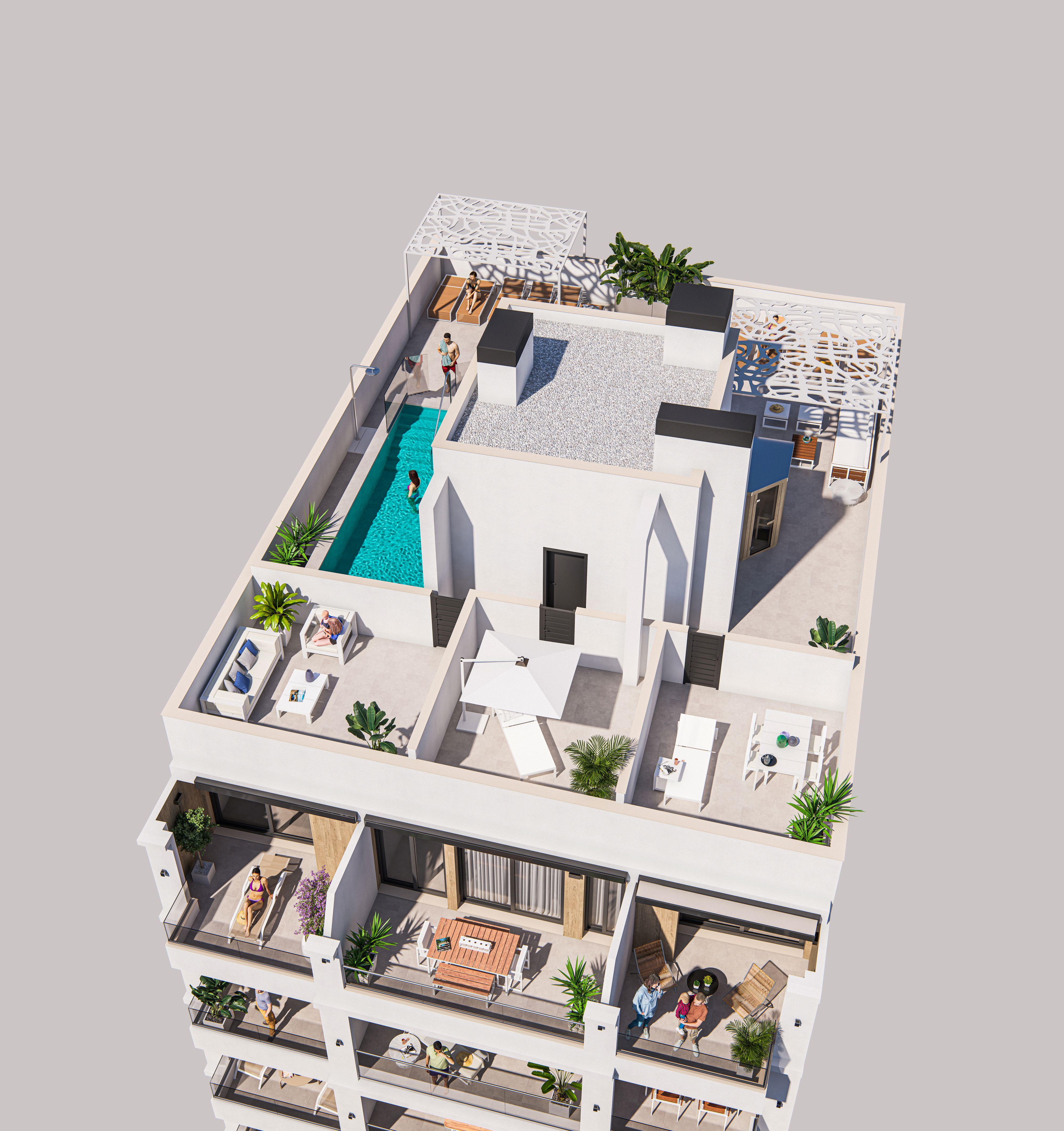 Dining area in apartment for sale in Torrevieja