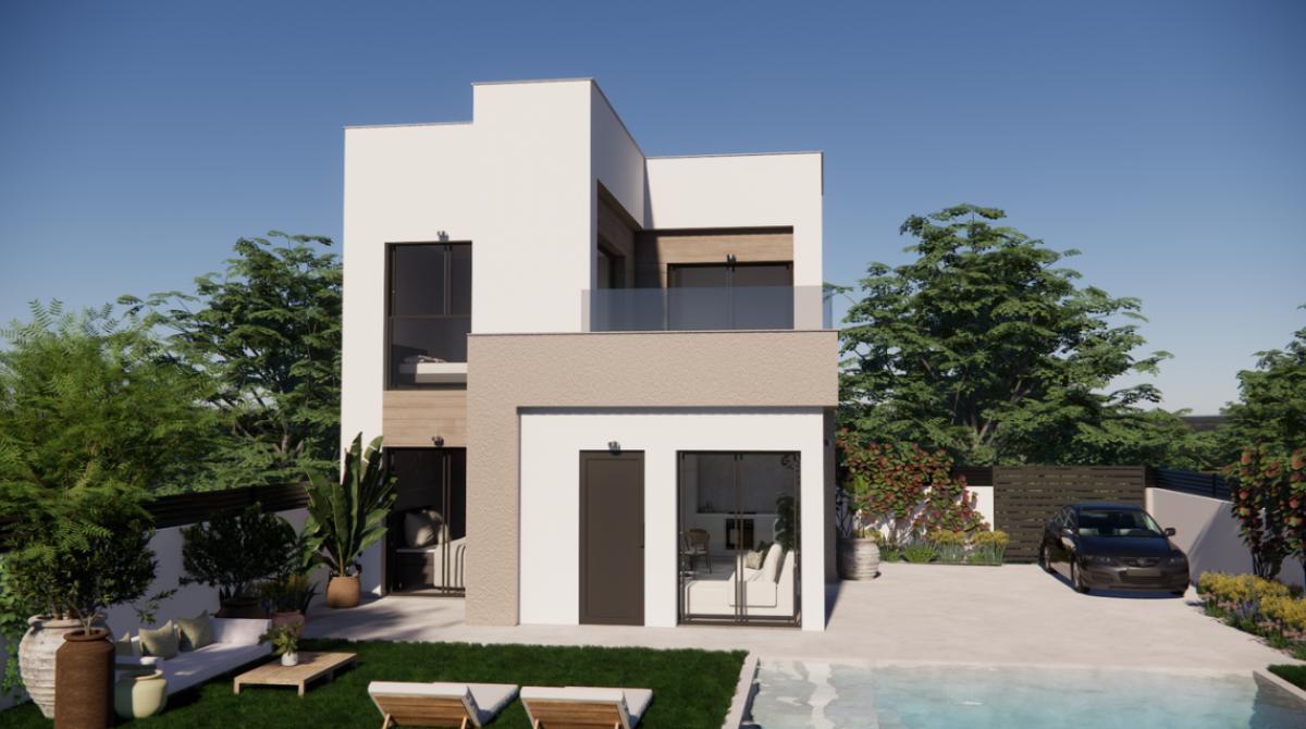 Exterior view in villa for sale in Orihuela Costa