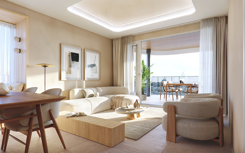Pool area in penthouse for sale in Benijófar