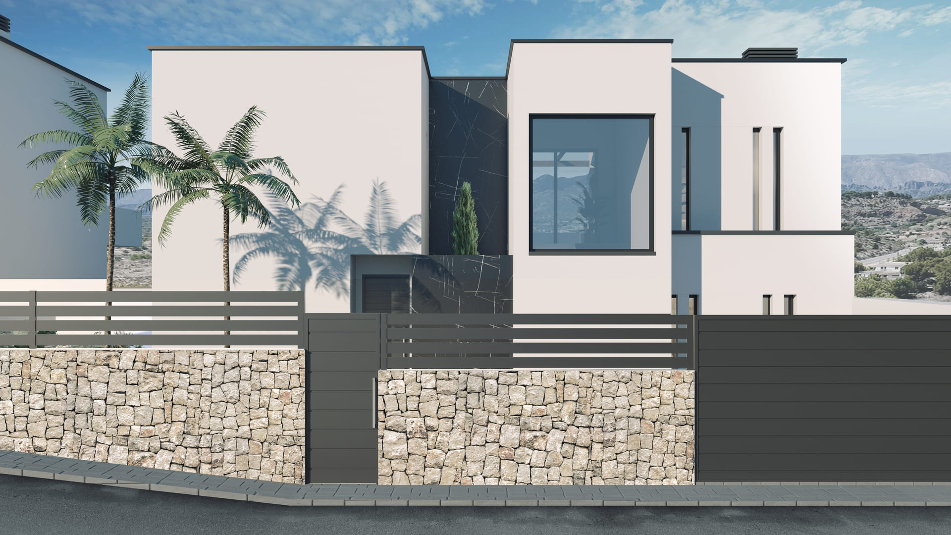 Terrace in villa for sale in Finestrat