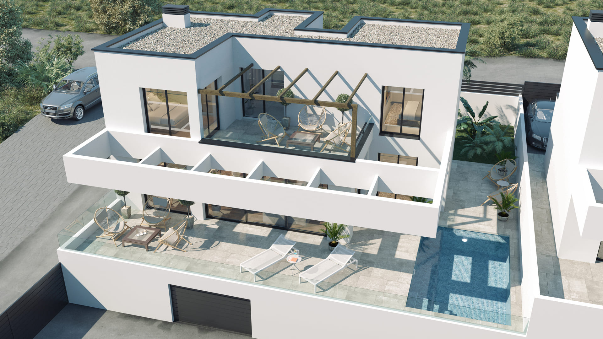 Garden in villa for sale in Finestrat
