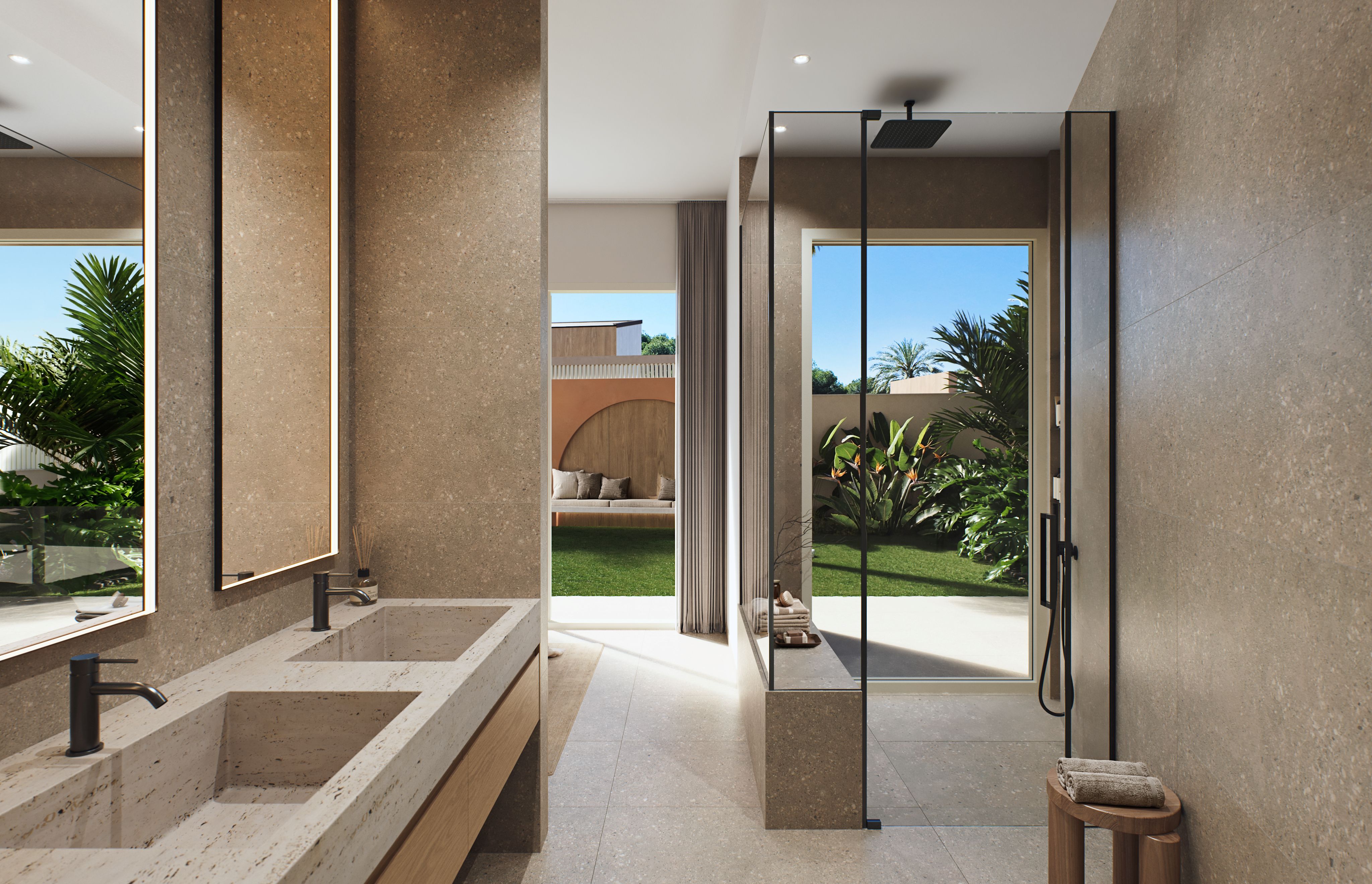 Master bedroom in villa for sale in Dehesa de Campoamor