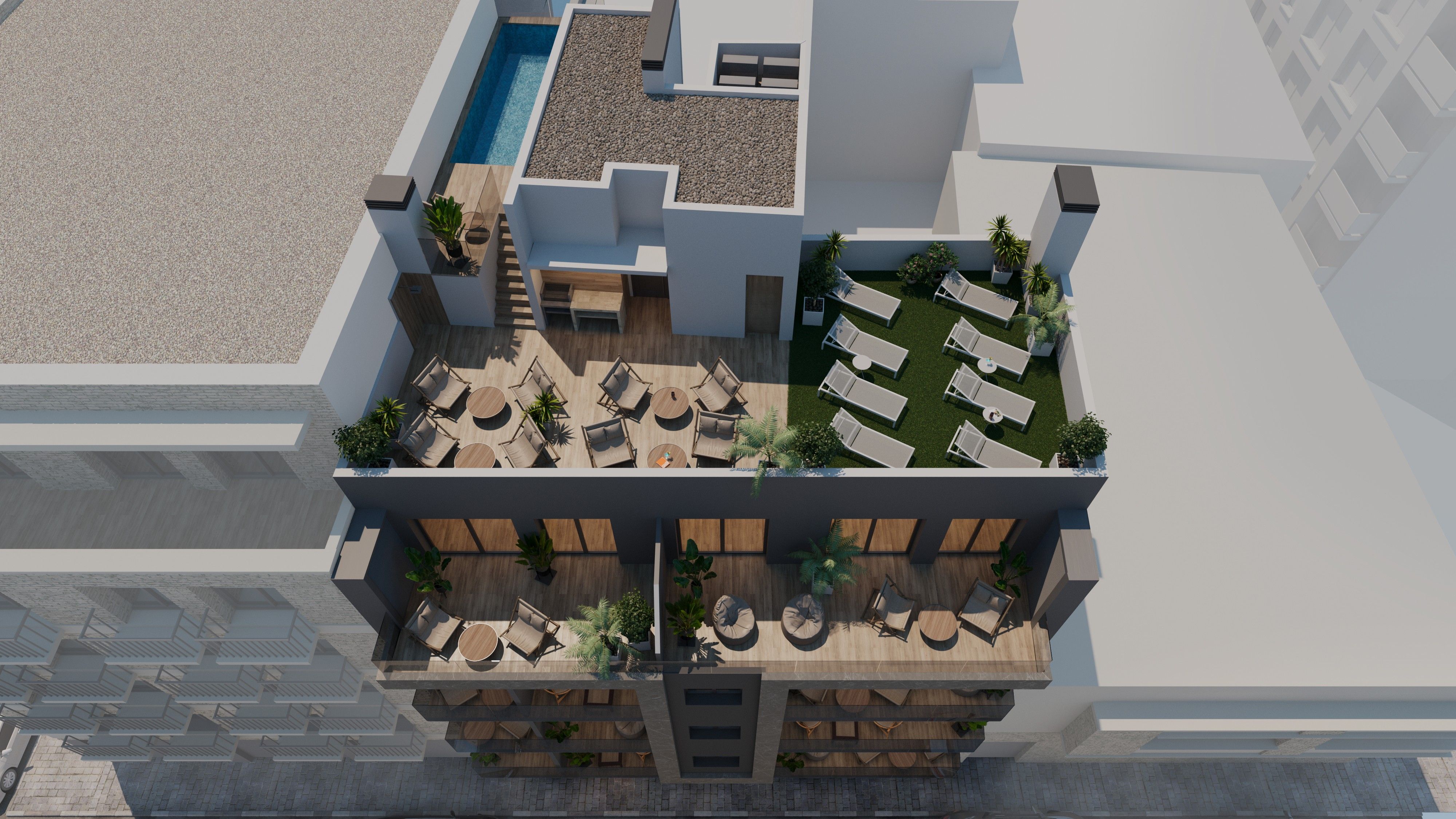 Garden in apartment for sale in Torrevieja