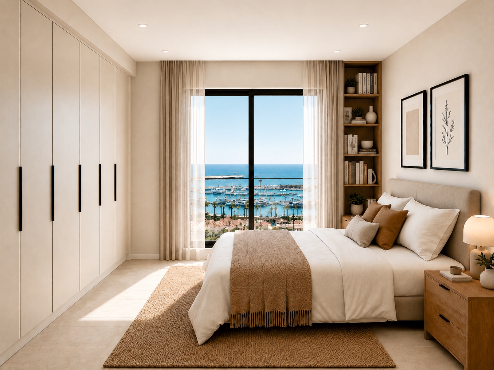 Master bedroom in penthouse for sale in Torrevieja