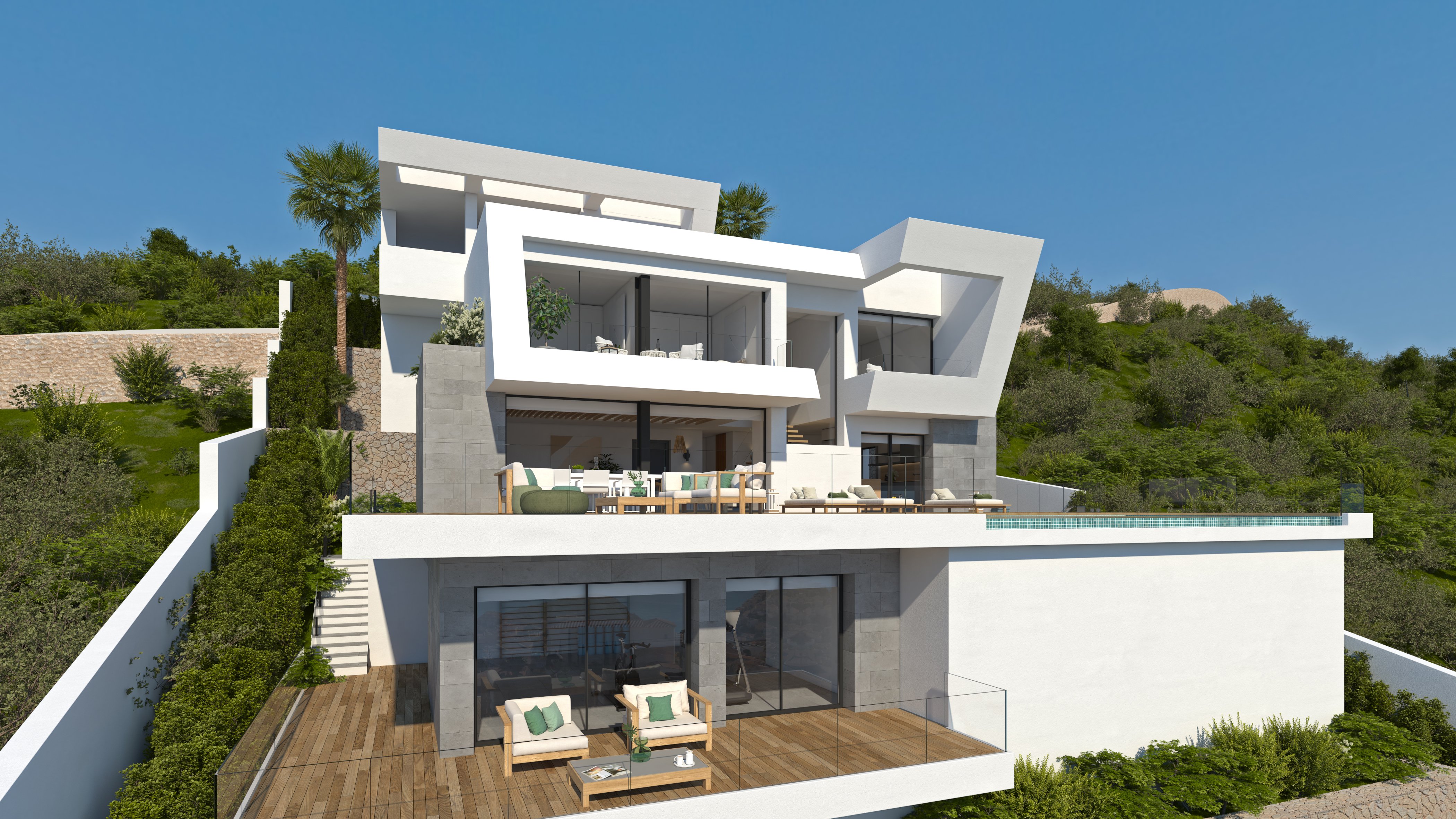 Living room in villa for sale in Cumbre del Sol