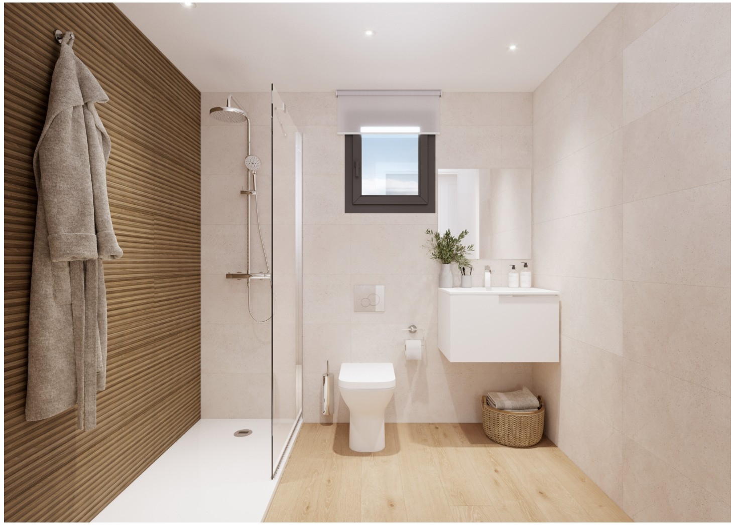 Master bedroom in penthouse for sale in Villajoyosa