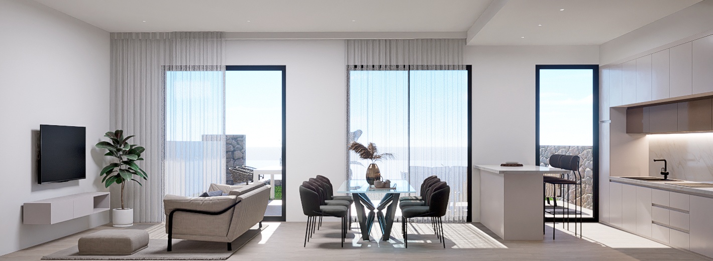 Dining area in low_bungalow for sale in Finestrat