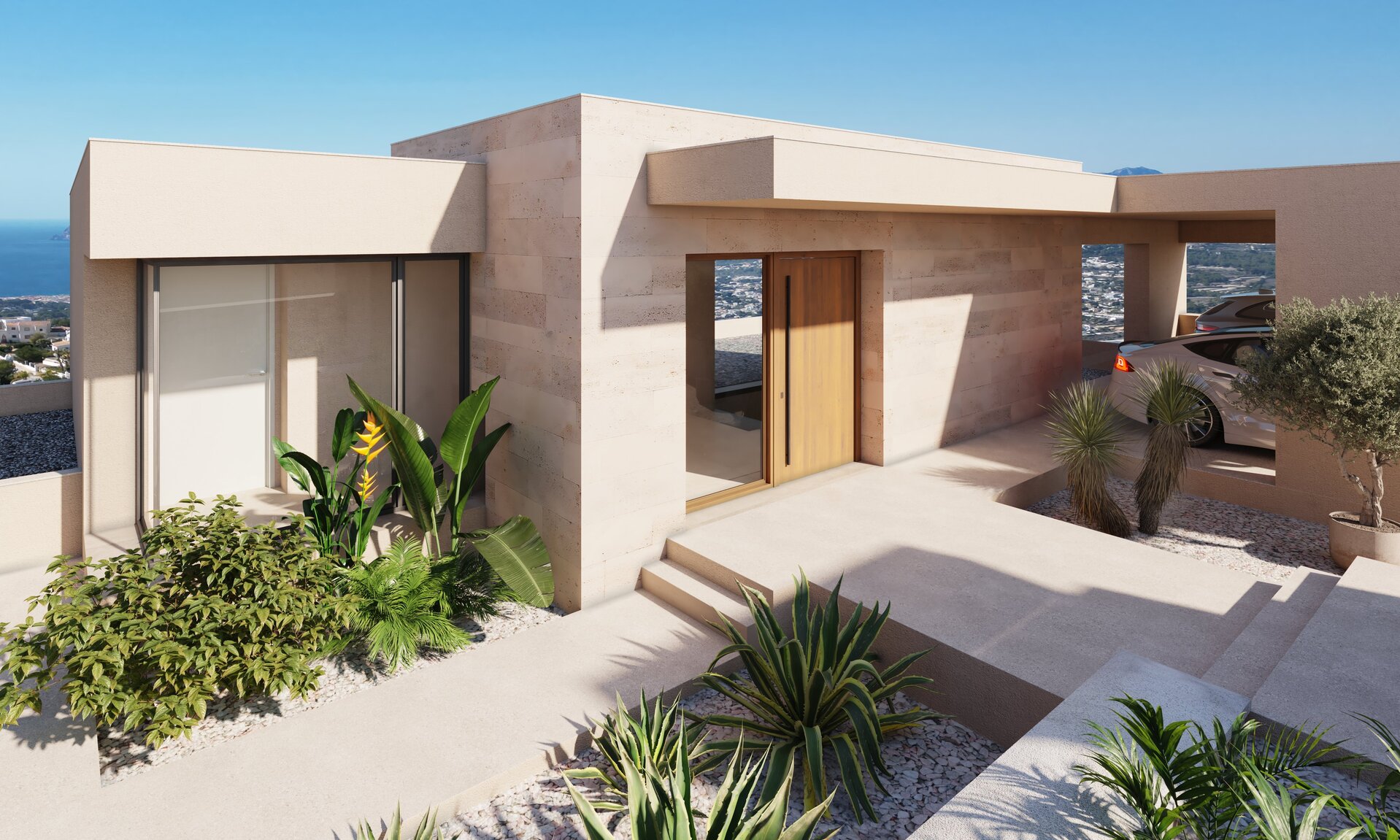 Exterior view in villa for sale in Cumbre del Sol