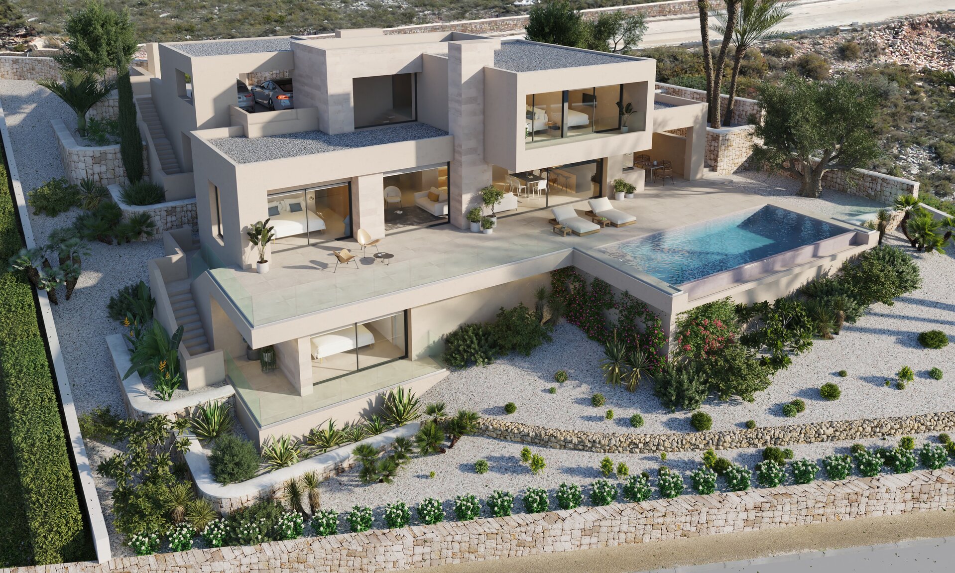 Living room in villa for sale in Cumbre del Sol
