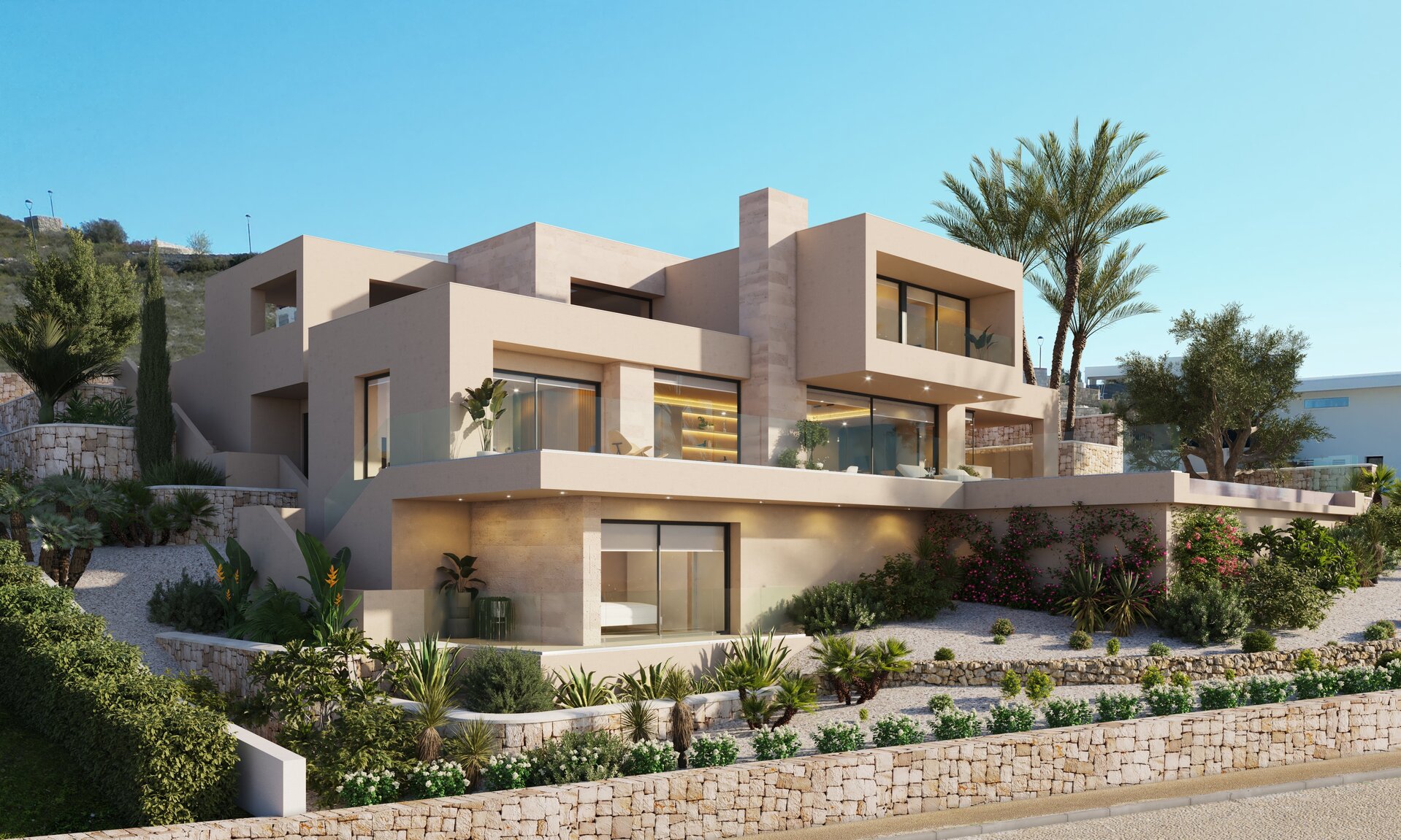 Terrace in villa for sale in Cumbre del Sol