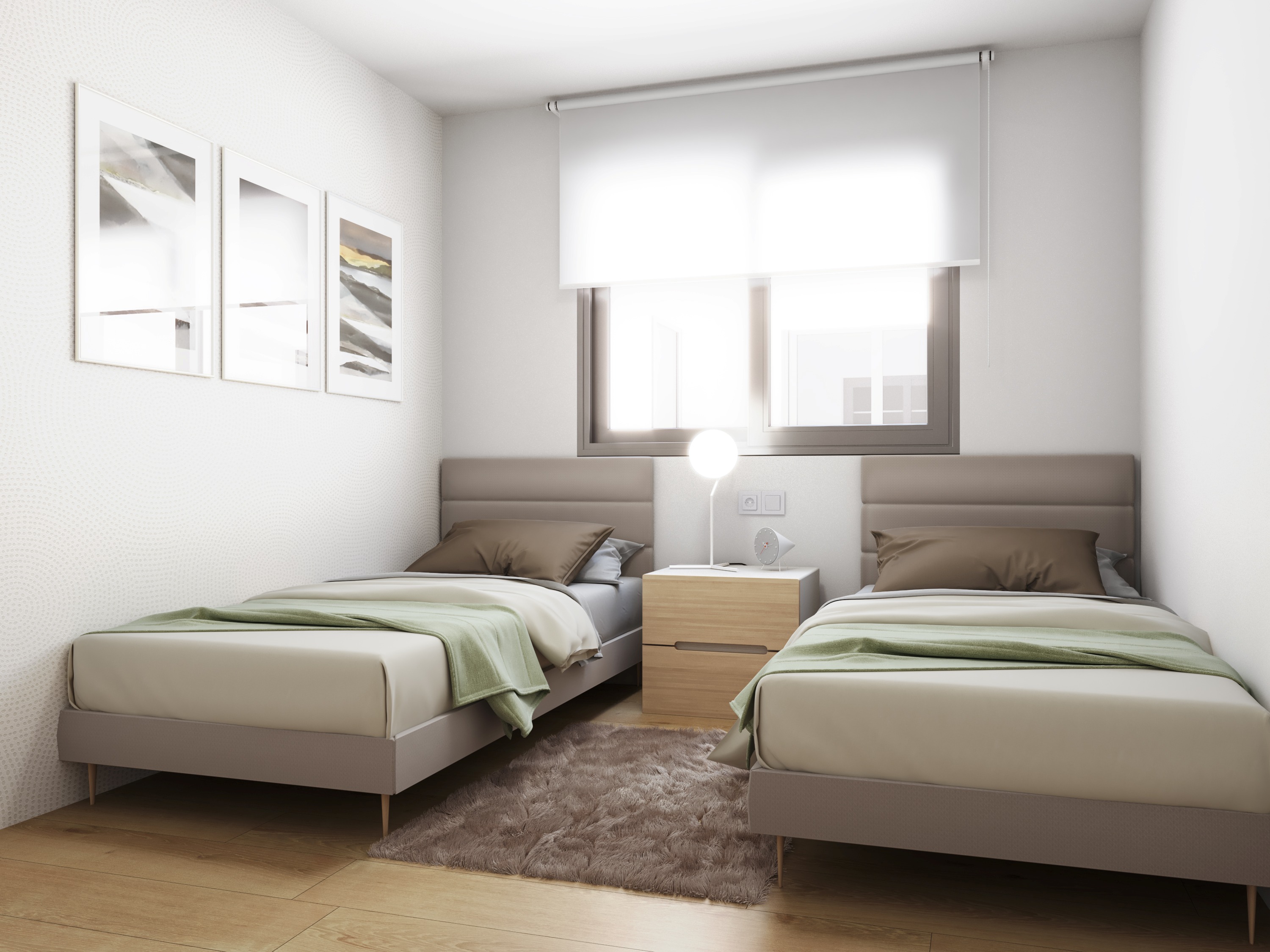 Master bedroom in penthouse for sale in Torrevieja