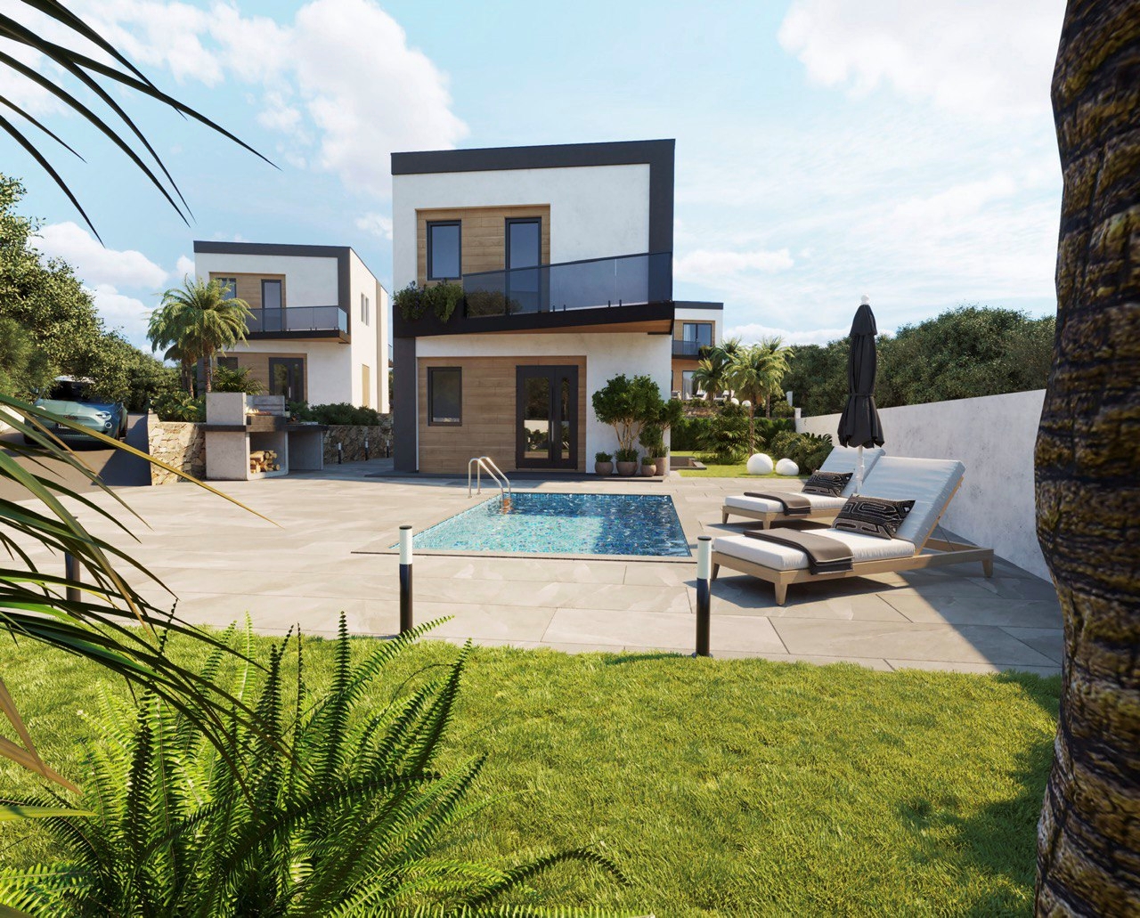 Exterior view in villa for sale in Finestrat