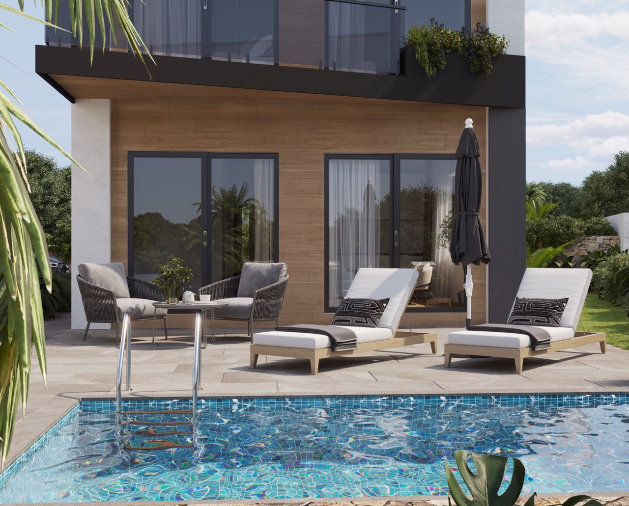 Master bedroom in villa for sale in Finestrat
